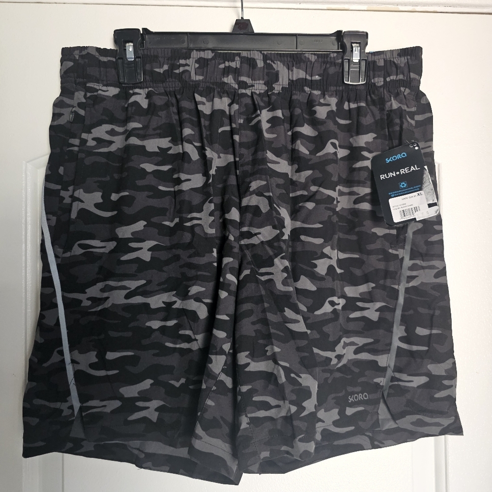 Men's XL Skora Camo Athletic Shorts 7 Inch Inseam
